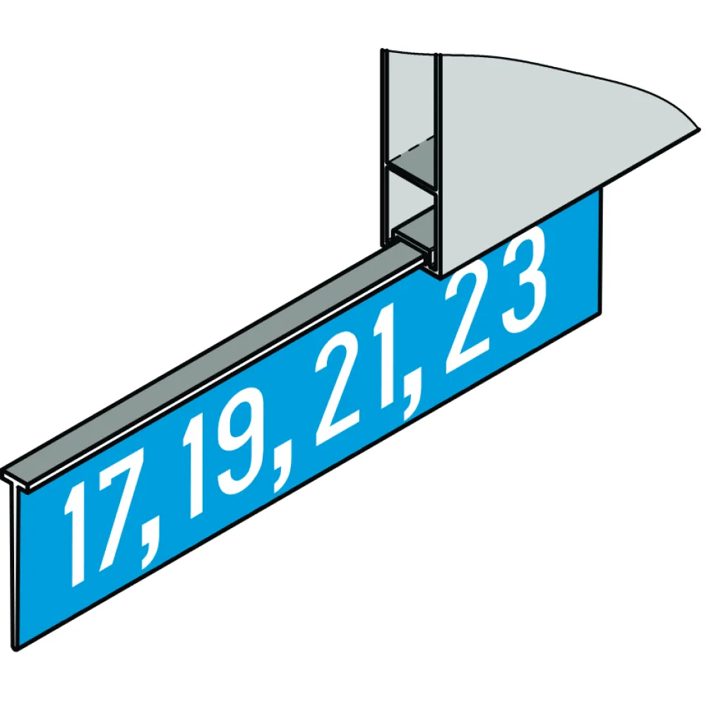 Addition for house number on street name sign