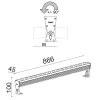 RGBW Matrix Floodlight 2802P/RCRC.O4-RGBW - Wallwasher RGBW L. 866