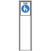 Zone signage stele type 