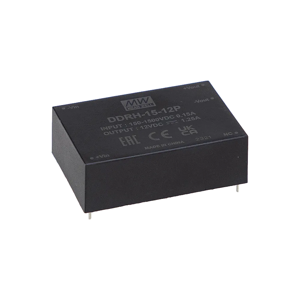 15W DC/DC-Converter, Input 150…1500Vdc, Output 24V/0.625A