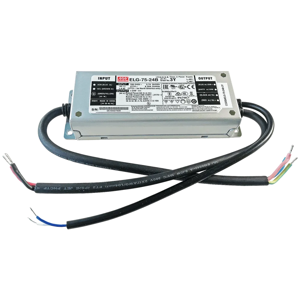 75W LED Driver CV+CC 24V/3.15A, 3in1 Dimming + Vo/Io adjustable