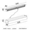 Matrix Recessed - Recessed Wallwasher with Lens L. 340