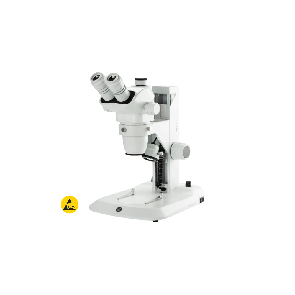 ESD stereomicroscope NexiusZoom 1902-S, binocular, 0.67-4.5, HWF10x/22mm, white
