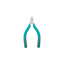 Side cutter, beveled head, with collecting tray