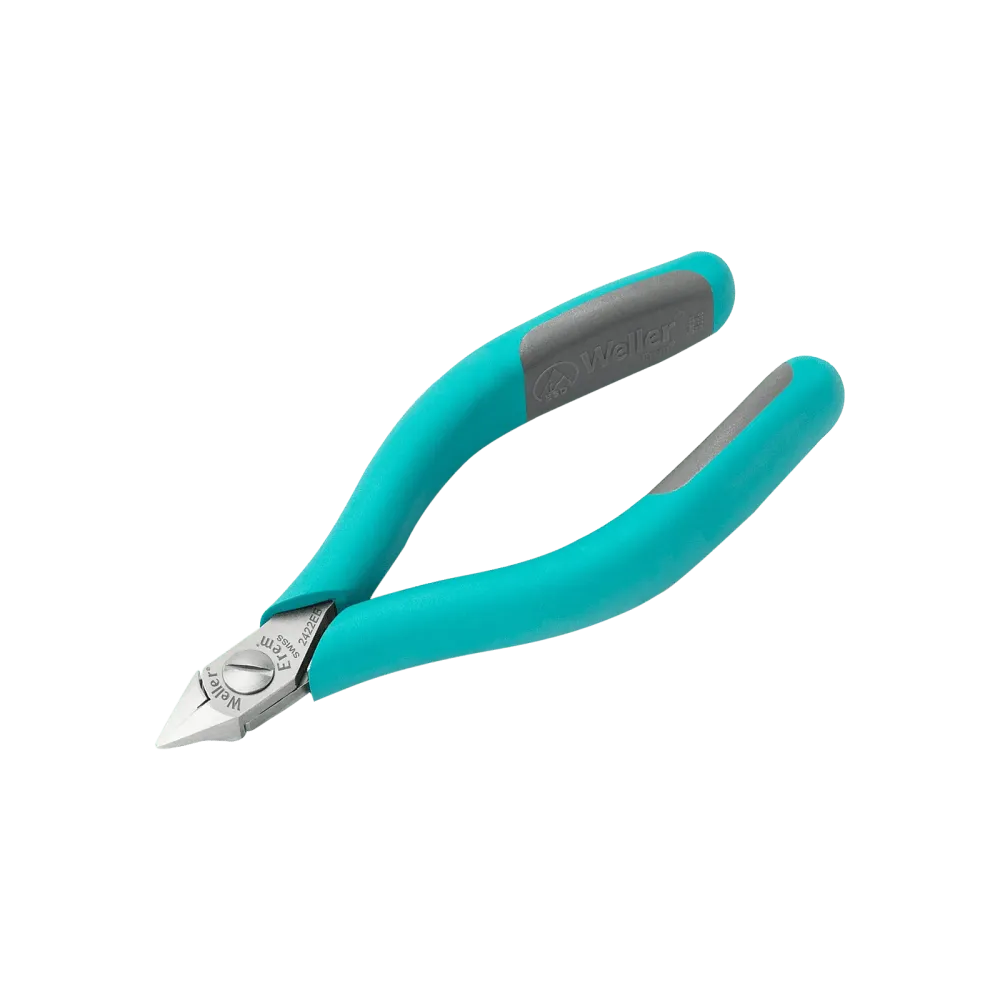 Ergonomic side cutter, 5″, with tapered head, flush