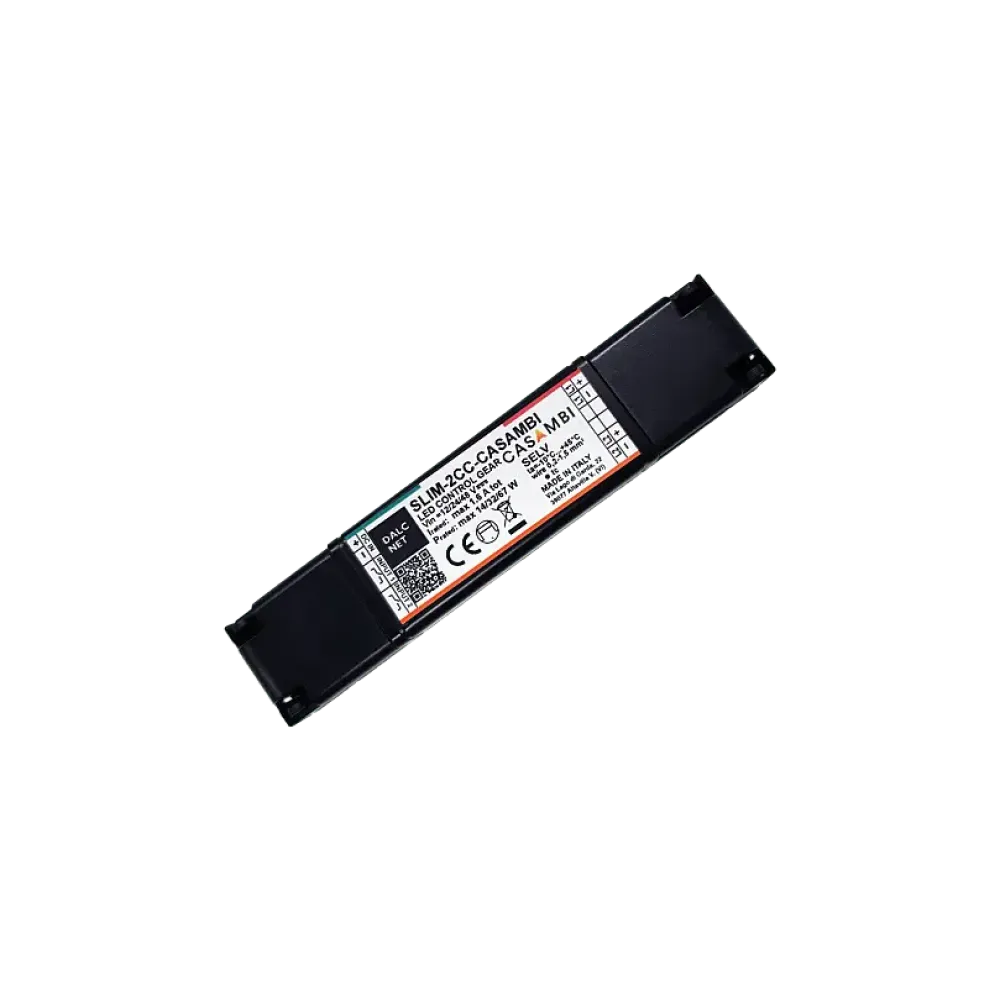 2 channel CASAMBI LED dimmer constant current, input 12-48VDC, output max 1.6A