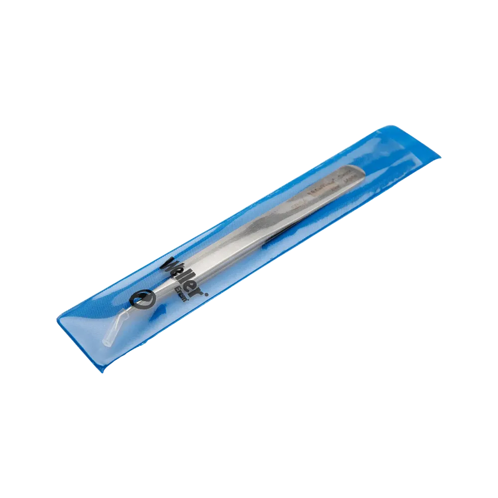 Precision tweezers with very fine tips, angled 30°