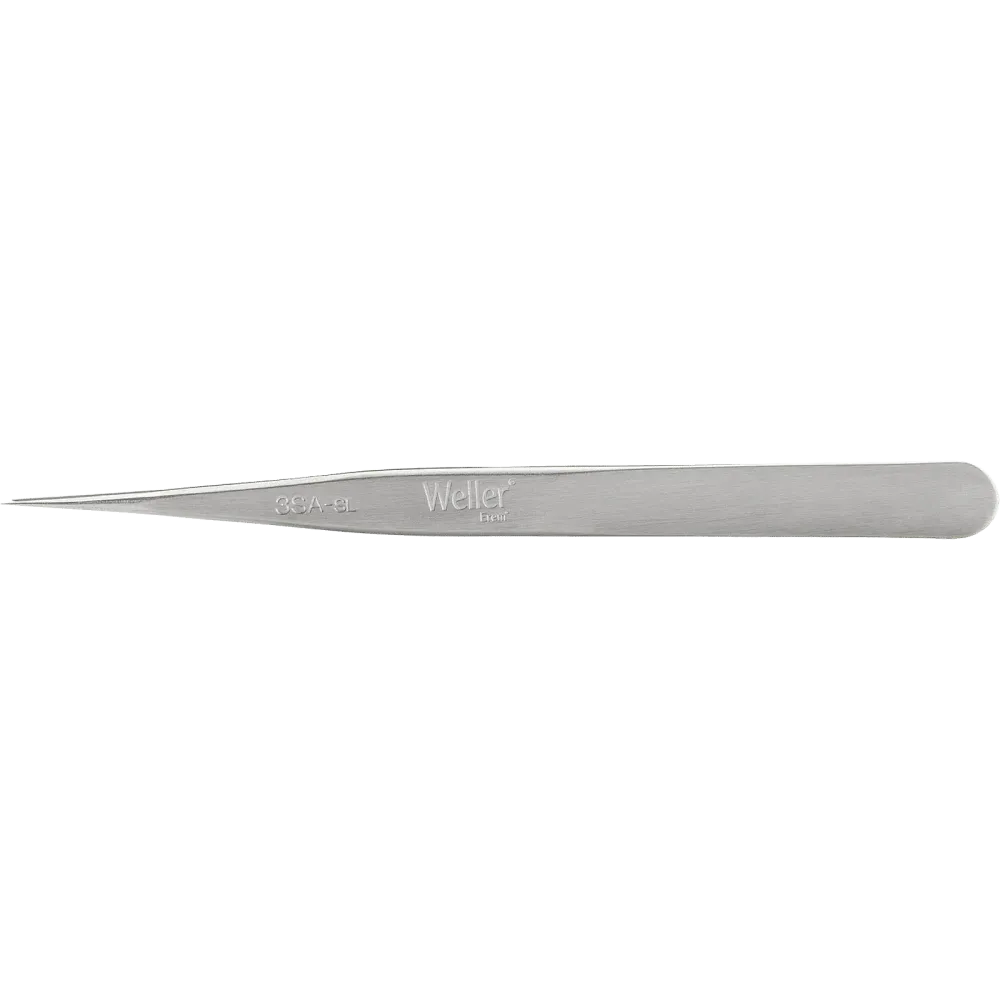 Precision tweezers with fine tips for work in microelectronics