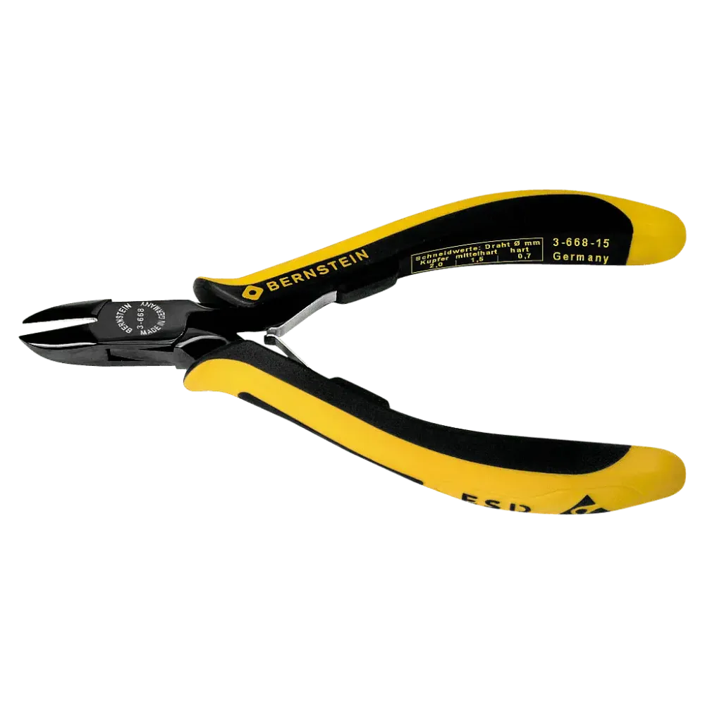 ESD side cutter EUROline dissipative 135 mm with blade