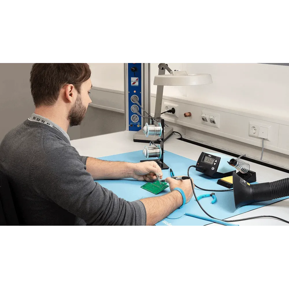 Weller ESD Premium table soldering mat 900×600, blue