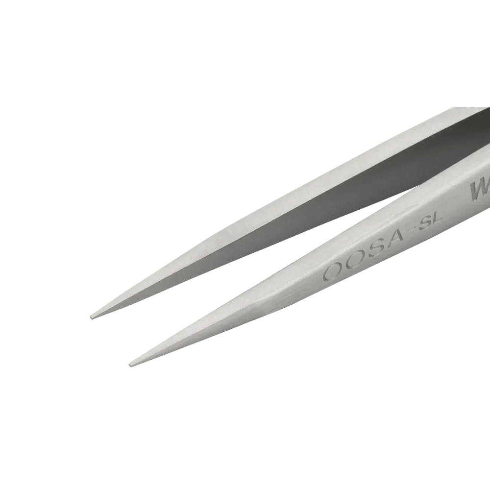 Precision tweezers with fine tips, very robust