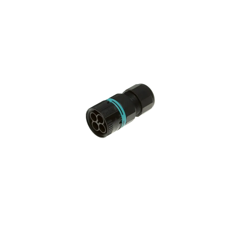 Techno Mini circular connector TH387, plug, 4P, crimp, D7-12, IP66/IP68