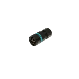 Techno Mini circular connector TH387, plug, 4P, crimp, D7-12, IP66/IP68