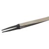 Precision tweezers with flat rounded tips