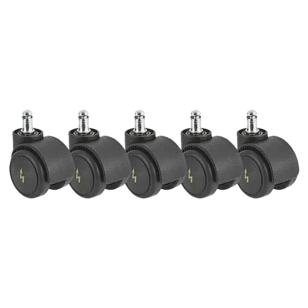 ESD replacement castors soft, 5 pieces