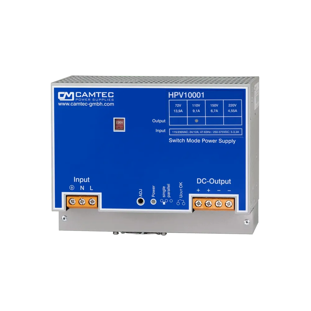 1001W DIN rail power supply 220V/4.55A, single phase