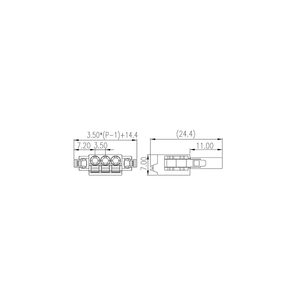 PCB Printed circuit board connector 0225-07xx