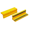 Protective jaws plastic 100mm yellow, with magnetic strip (pair)