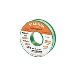 Solder wire crystal 611, Sn96,5Ag3Cu0,5 - FLOWTIN TSC305 - Fairtin, 0.7mm, 100g