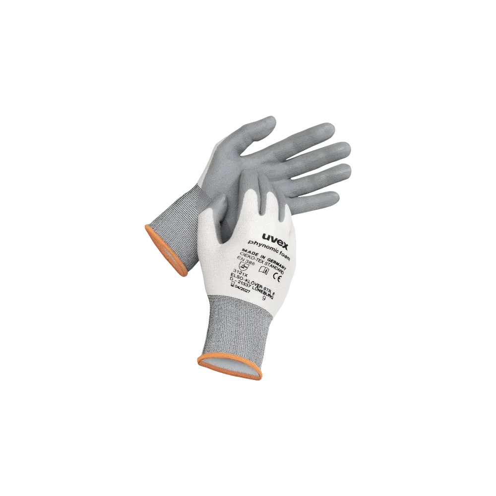 uvex phynomic FOAM assembly glove in various sizes
