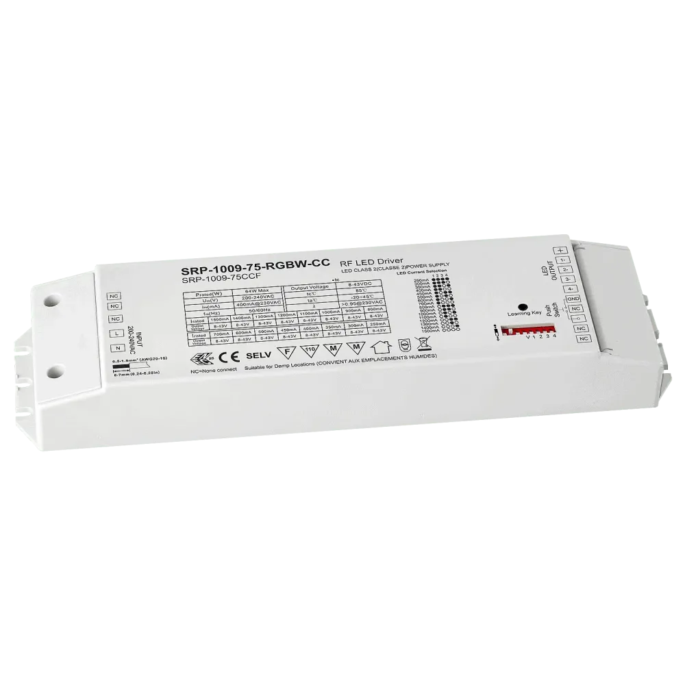 75W RF/LV PUSH, RGBW, constant current LED driver