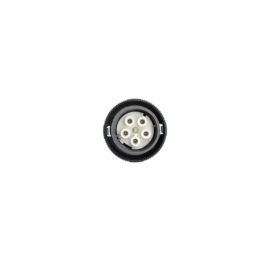 Mini circular connector THB405, socket, 5P, screw, IP66/IP68/IP69