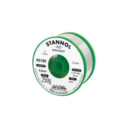 Solder wire KS100, Sn99,3Cu0,7 - FLOWTIN TC, RE L0, 0.5mm, 250g
