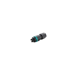 Mini circular connector TH387 long, socket, 4P, screw connection, IP66/IP68