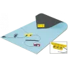 Workstation set gray 120x60cm