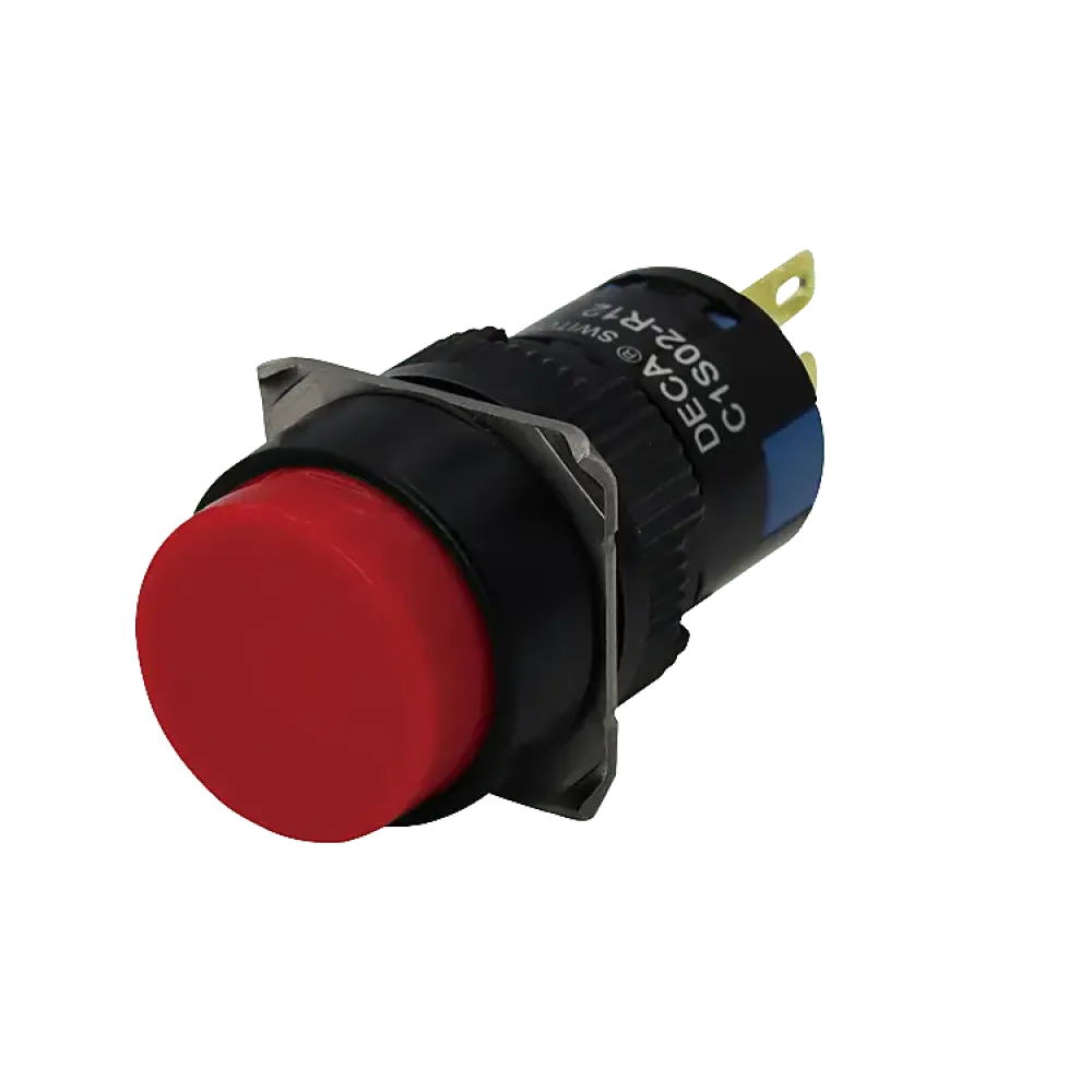 Pushbutton, red, 2NC+2NO