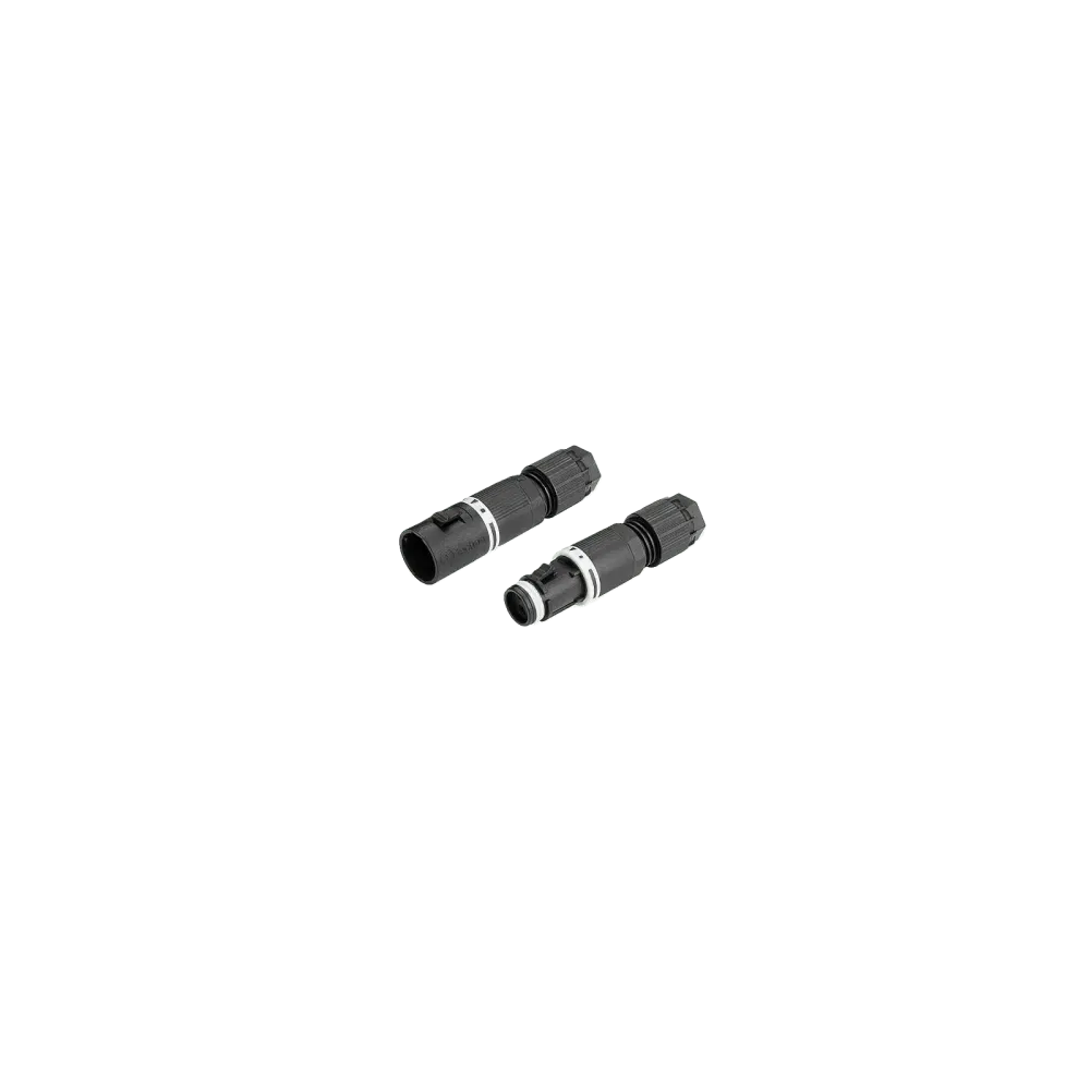 Set: Micro circular connector, 3p, male & female, screw connection, D4-8mm, IP66/IP68/IP69