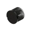 Zhaga LED pin fin heat sink, ø86mm, H 68mm, Base 8mm, Black anodized