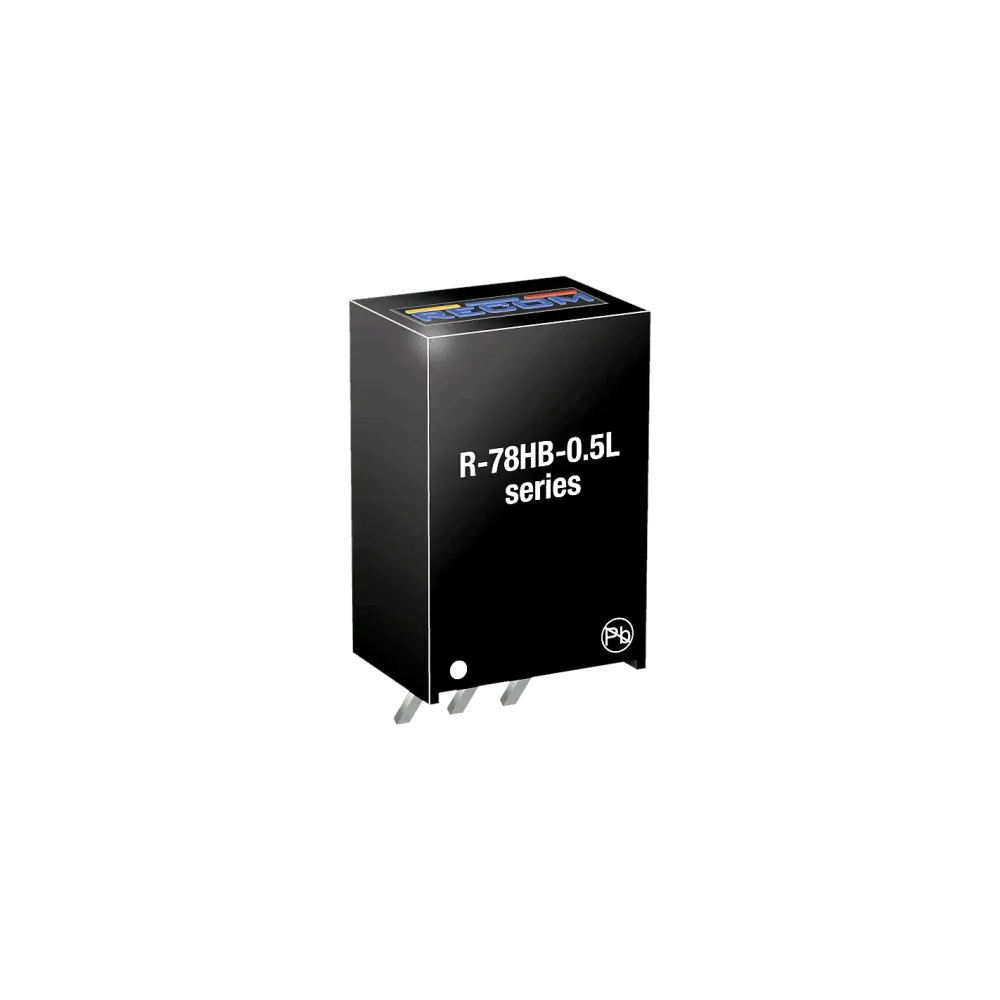 1.65W DC/DC converter, input 9...72V, output 3.3V/500mA, SIP3