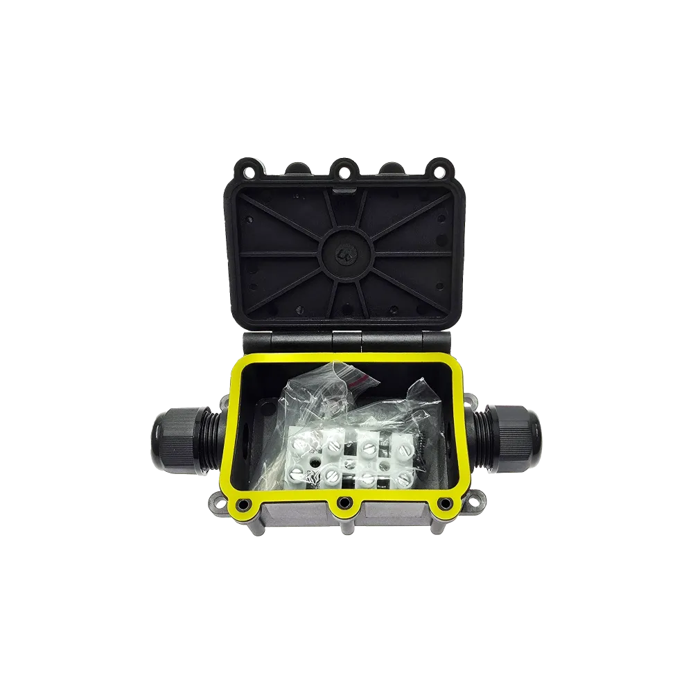 Waterproof junction box IP68, 2-way, M20
