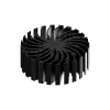 Modular LED star heat sink, ø134mm, H 50mm, Black anodized