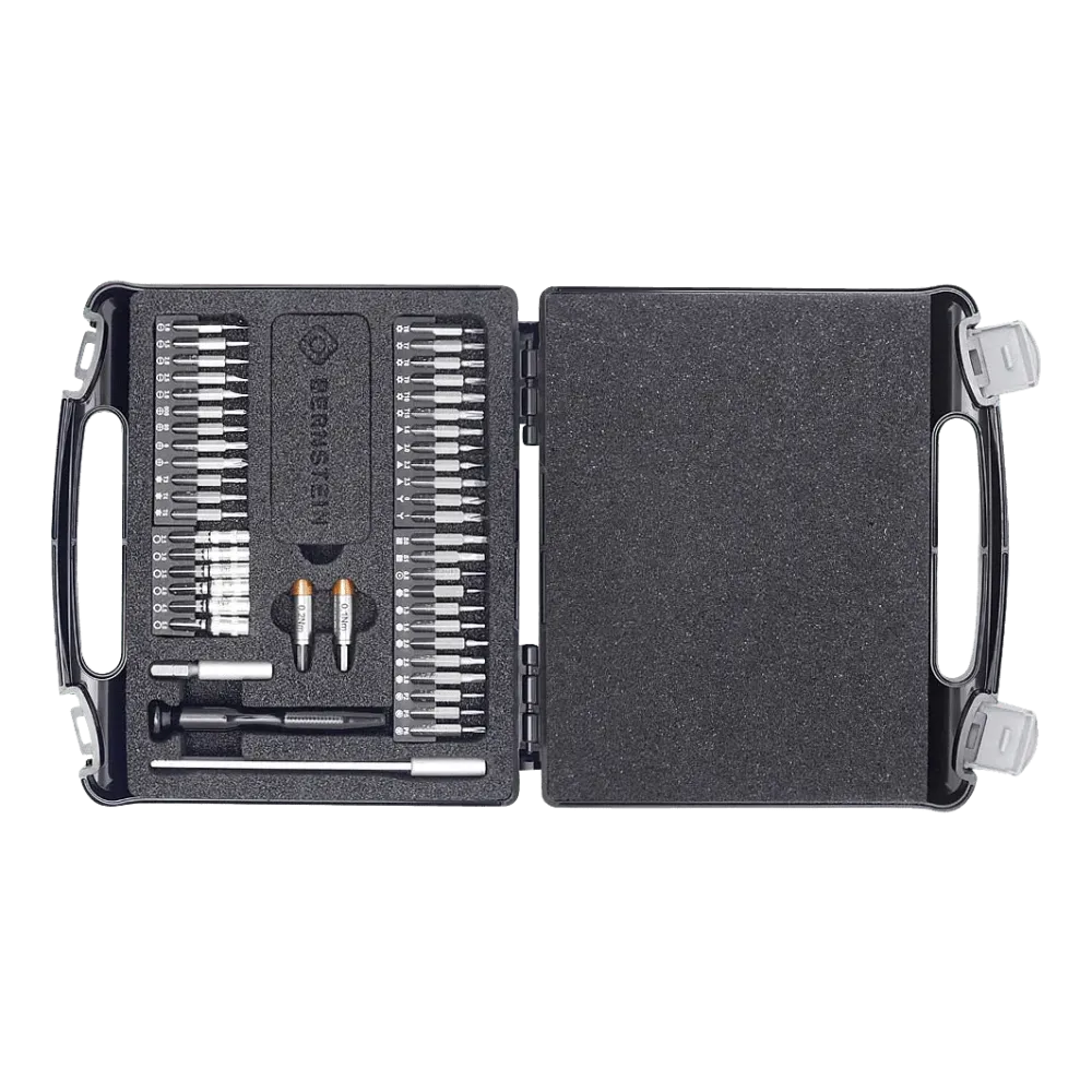 Bit set 47 pcs with torque adapter 0.1 + 0.2 Nm