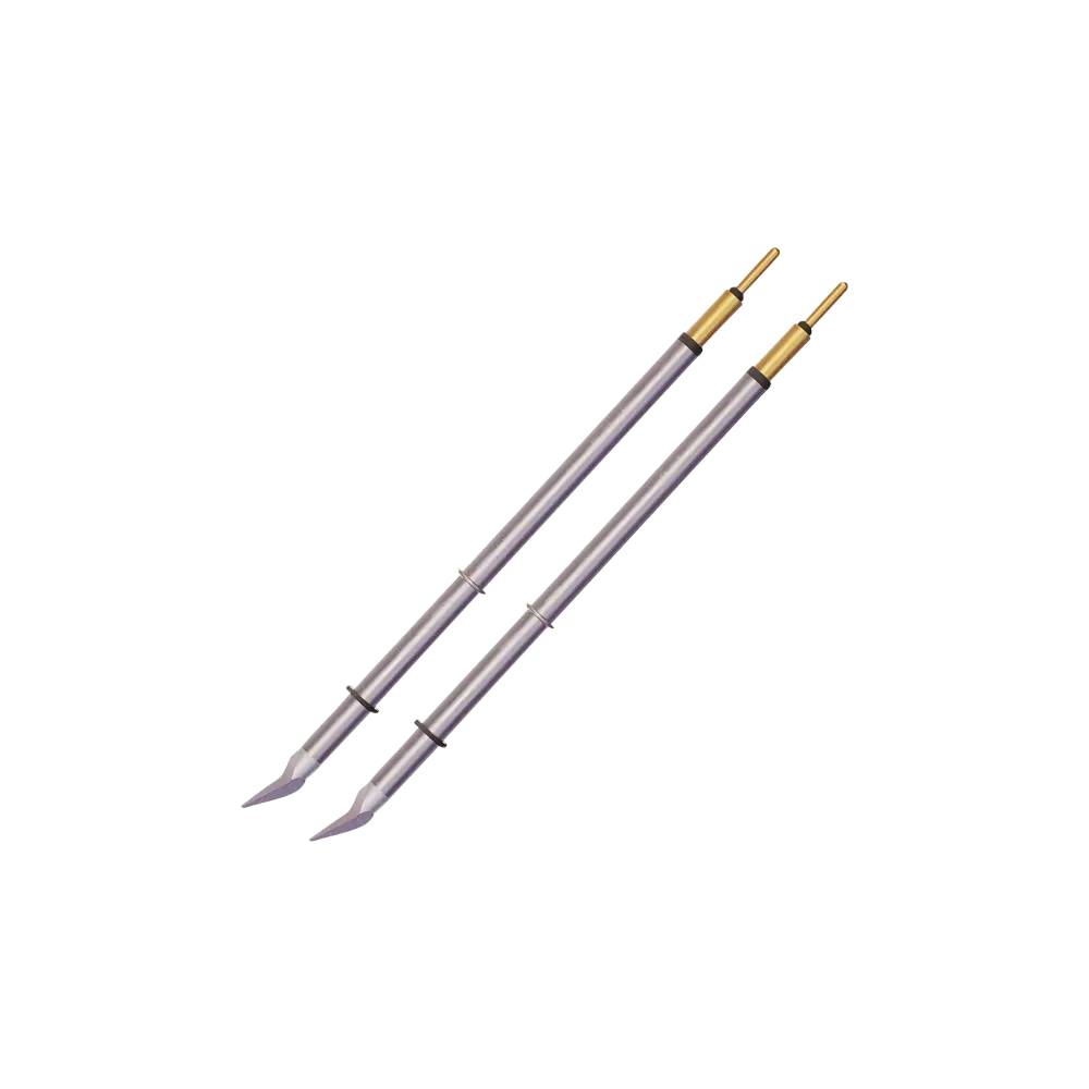 Metcal MicroFine 600 series soldering tips for tweezers, conical, 0.2 mm x 6.8 mm