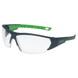uvex i-works spectacles anti-fog inside, scratch-resistant outside, chemical-resistant