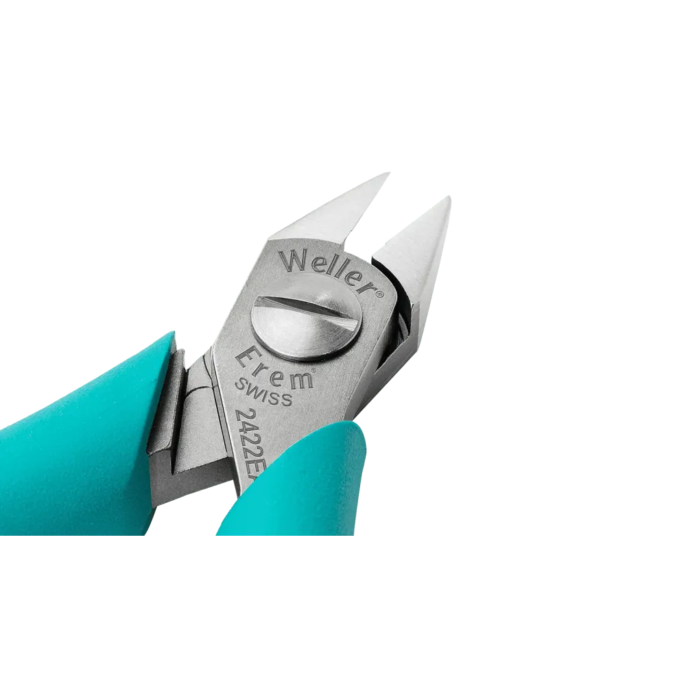 Ergonomic side cutter, 5″, pointed head