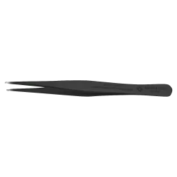 ESD SMD tweezers 120mm shape 54 stainless steel tip Ø 0.8×1.5mm dissipative