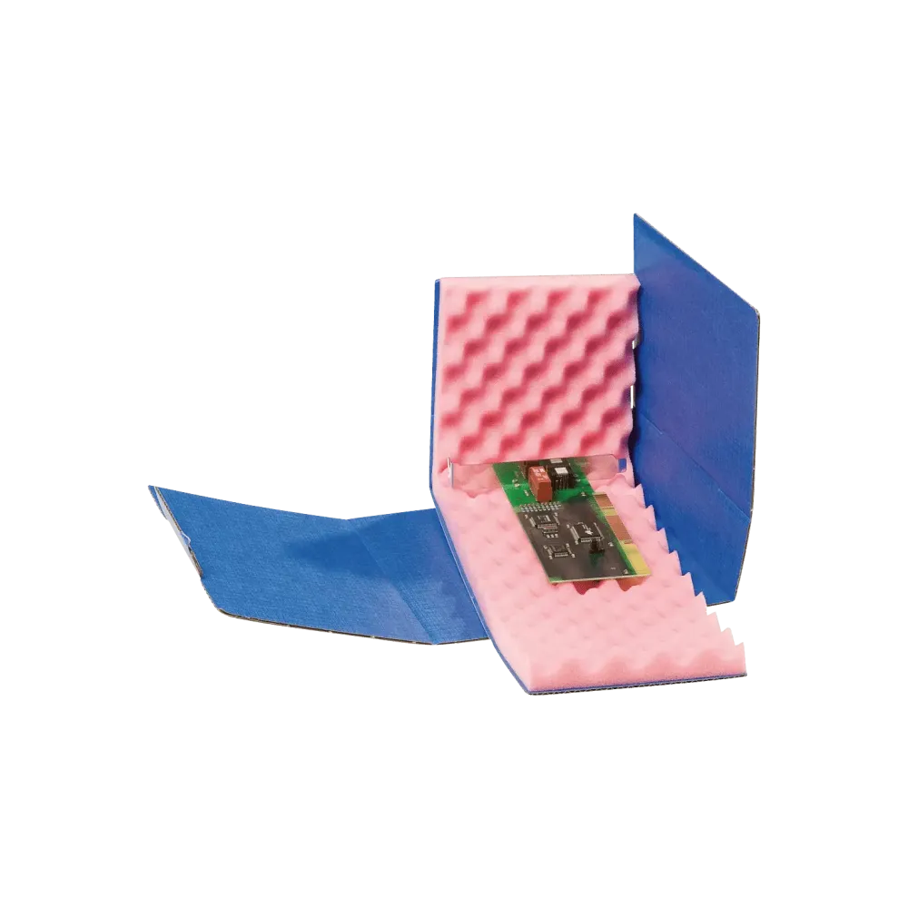 ESD Safeshield shipping box with 20 mm profile foam