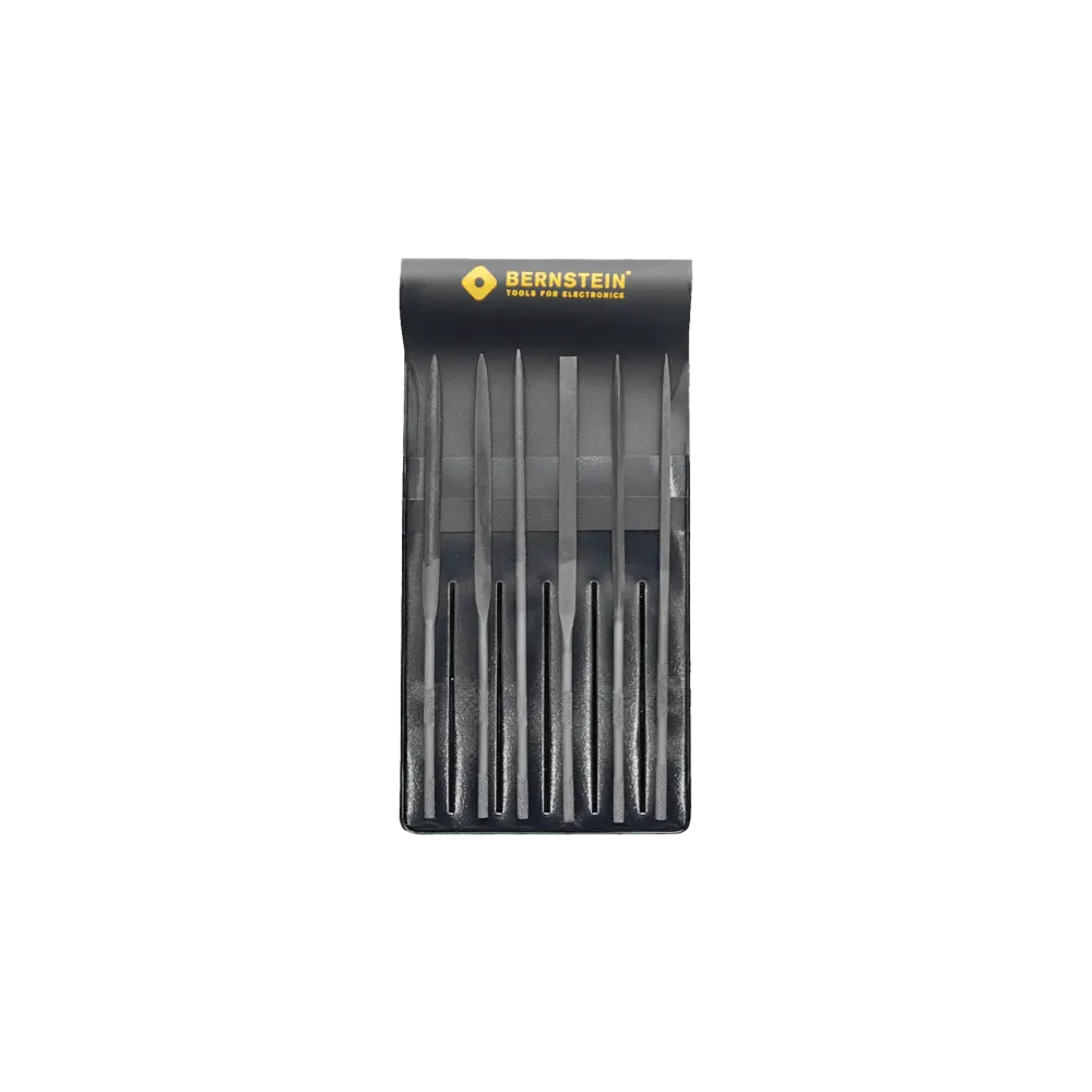 Needle file set 6-piece, in plastic case