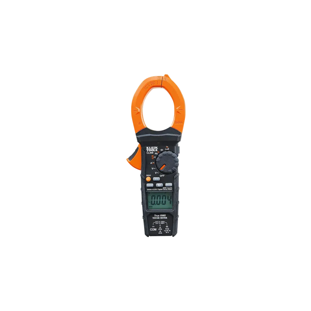 Digital current clamp, AC with automatic measuring range selection, TRMS, low impedance (LoZ), 2000 amps