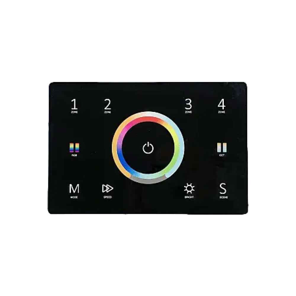 DMX512 Touch Panel, W , TW , RGB , RGB+W control, black