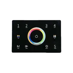 DMX512 Touch Panel, W , TW , RGB , RGB+W control, black