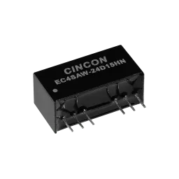 6W DC/DC converter Input range 18...74Vdc, output +/-15V / +/-0.2A