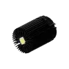 Modular LED star heat sink, ø152mm, H 150mm, Black anodized