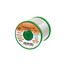 Solder wire crystal 511, Sn95,5Ag3,8Cu0,7 - TSC, RE M1, 0.7mm, 500g