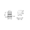 Housing M23 appliance coupler Power single-hole mounting