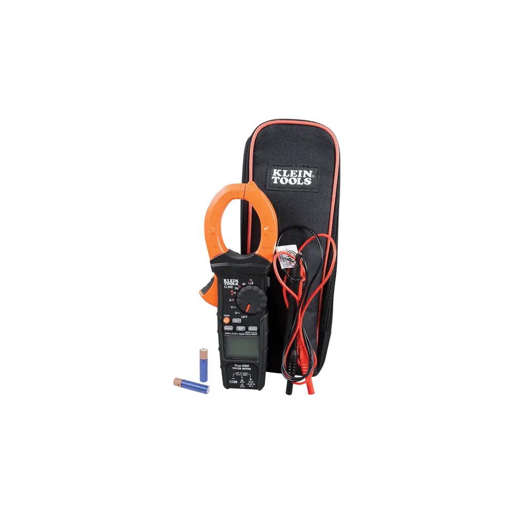Digital current clamp, AC with automatic measuring range selection, TRMS, low impedance (LoZ), 2000 amps
